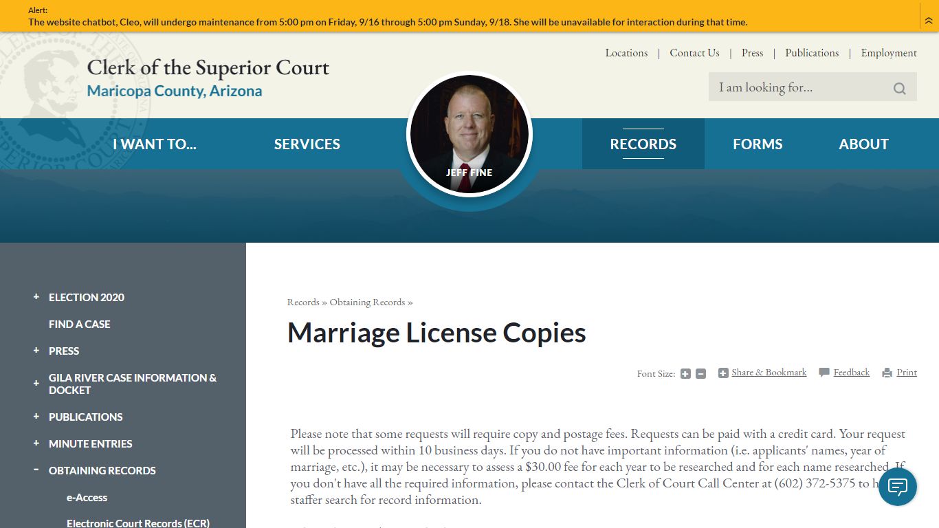 Marriage License Copies | Maricopa County Clerk of Superior Court